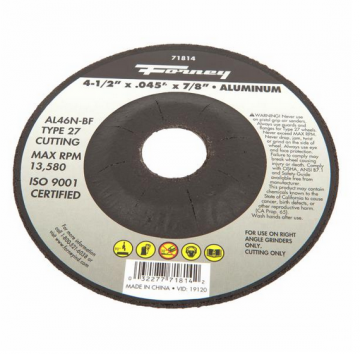 Image of item: Cut-Off Wheel ALUMIN 4.5"x.045"x7/8"